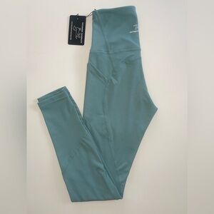 NWT Authentic American Leggings High Rise with Thick Waste band Teal size XS
